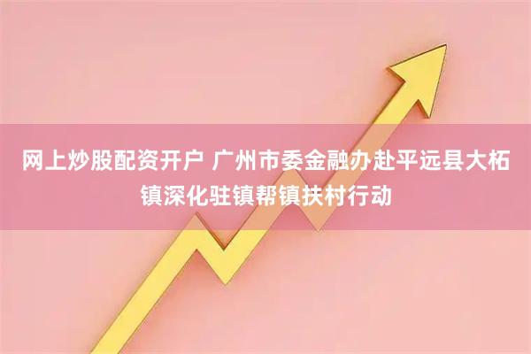 网上炒股配资开户 广州市委金融办赴平远县大柘镇深化驻镇帮镇扶村行动